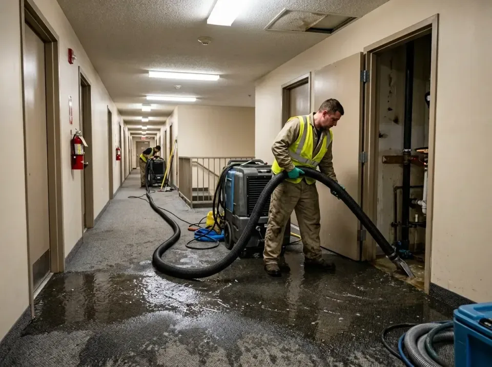multi-unit-apartment-hallway-f-005 — frequently asked questions, Emergency Burst Pipe Water Extraction & Removal in Broad Cr…